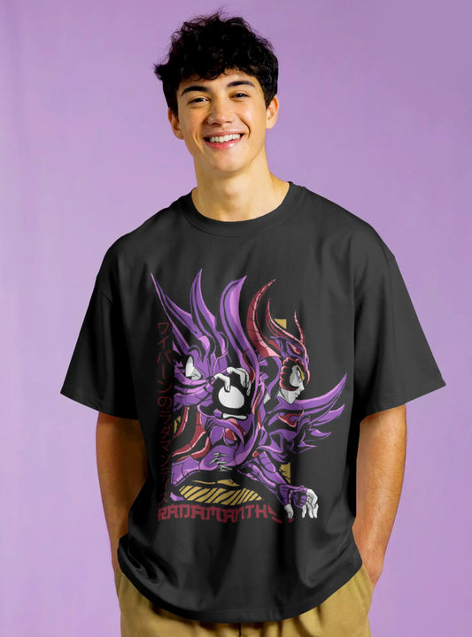 Wyvern Rhadamanthys Printed Drop-Shoulder Sleeves Relaxed T-Shirt