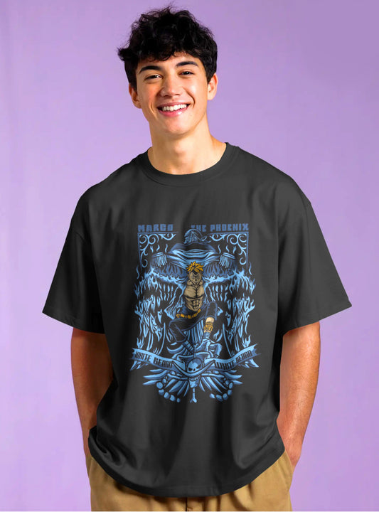 Marco the Phoenix Printed Drop-Shoulder Sleeves Relaxed T-Shirt
